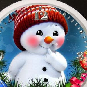 Warm Christmas snowman